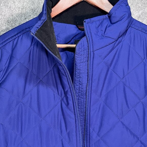 Antigua Quilted Vest Womens Sz L Blue Sleeveless Full Zip Lightweight Activewear - Picture 4 of 15